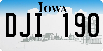 IA license plate DJI190