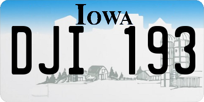 IA license plate DJI193