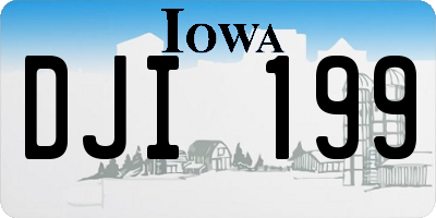 IA license plate DJI199