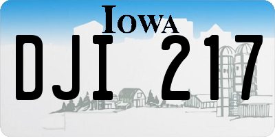 IA license plate DJI217