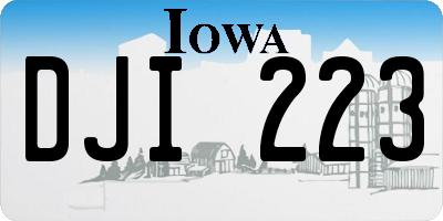 IA license plate DJI223