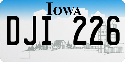 IA license plate DJI226