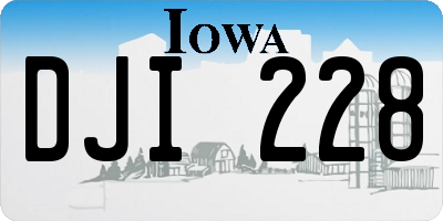 IA license plate DJI228