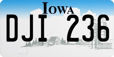 IA license plate DJI236