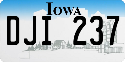 IA license plate DJI237
