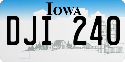 IA license plate DJI240