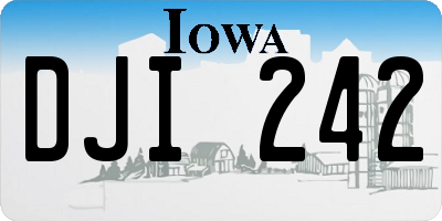 IA license plate DJI242