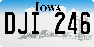 IA license plate DJI246