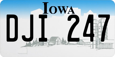IA license plate DJI247