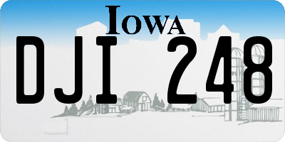 IA license plate DJI248