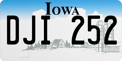 IA license plate DJI252