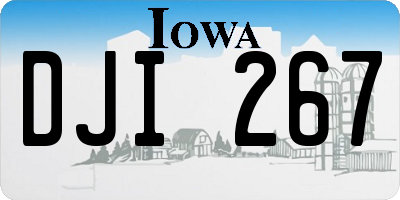 IA license plate DJI267