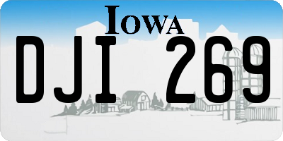 IA license plate DJI269