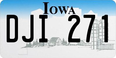 IA license plate DJI271