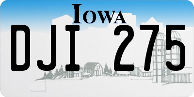 IA license plate DJI275
