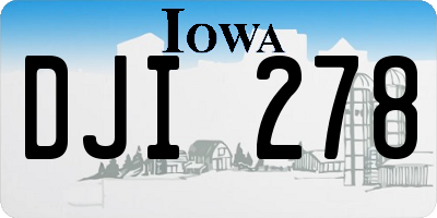 IA license plate DJI278