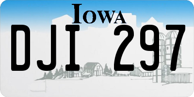 IA license plate DJI297