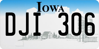 IA license plate DJI306