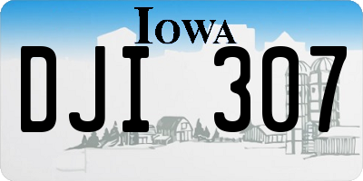 IA license plate DJI307