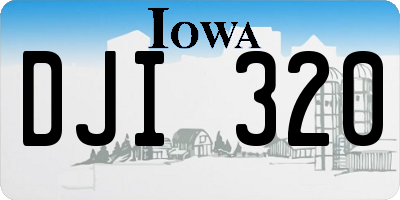 IA license plate DJI320