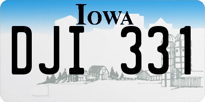 IA license plate DJI331