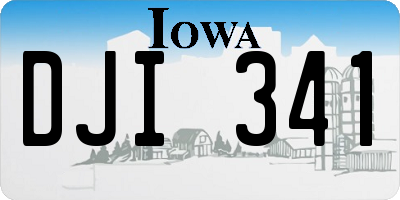 IA license plate DJI341