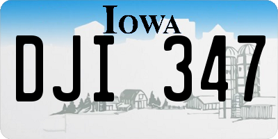 IA license plate DJI347
