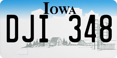 IA license plate DJI348