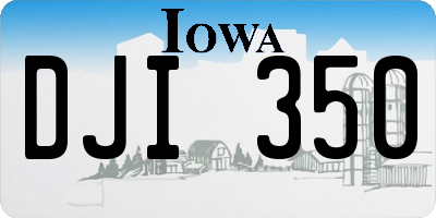 IA license plate DJI350