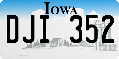 IA license plate DJI352