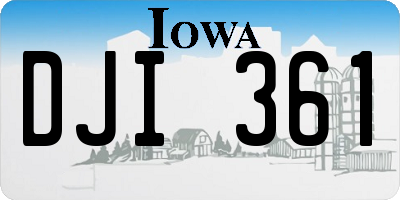 IA license plate DJI361