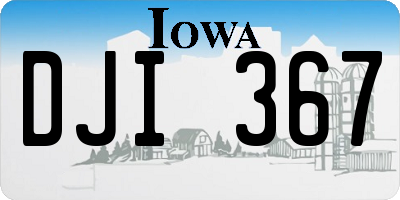 IA license plate DJI367