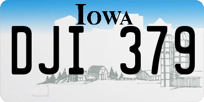 IA license plate DJI379