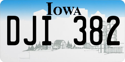 IA license plate DJI382