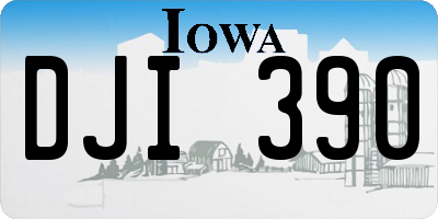 IA license plate DJI390