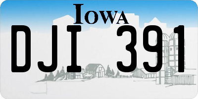 IA license plate DJI391
