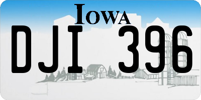 IA license plate DJI396