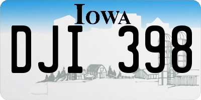 IA license plate DJI398