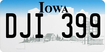 IA license plate DJI399