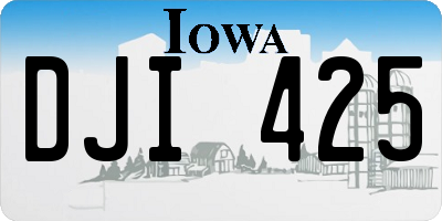 IA license plate DJI425