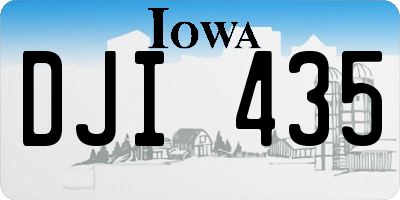 IA license plate DJI435