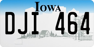 IA license plate DJI464