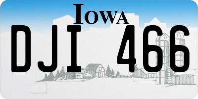 IA license plate DJI466