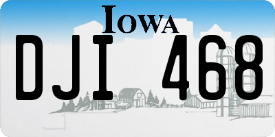 IA license plate DJI468