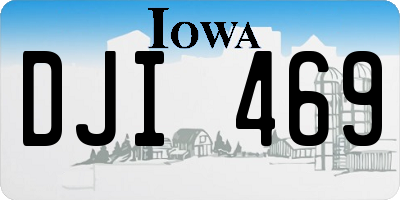 IA license plate DJI469