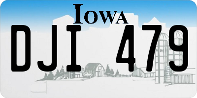 IA license plate DJI479