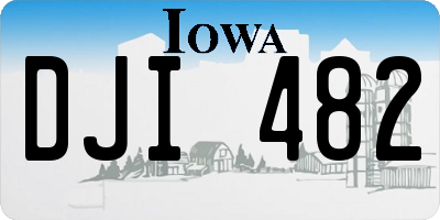 IA license plate DJI482