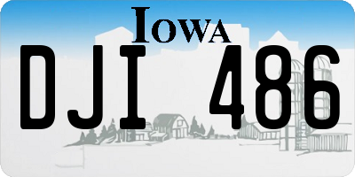 IA license plate DJI486