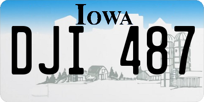 IA license plate DJI487