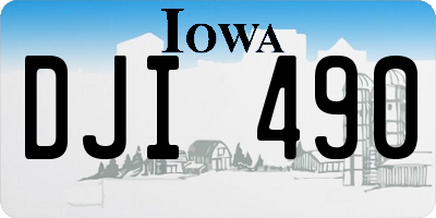 IA license plate DJI490